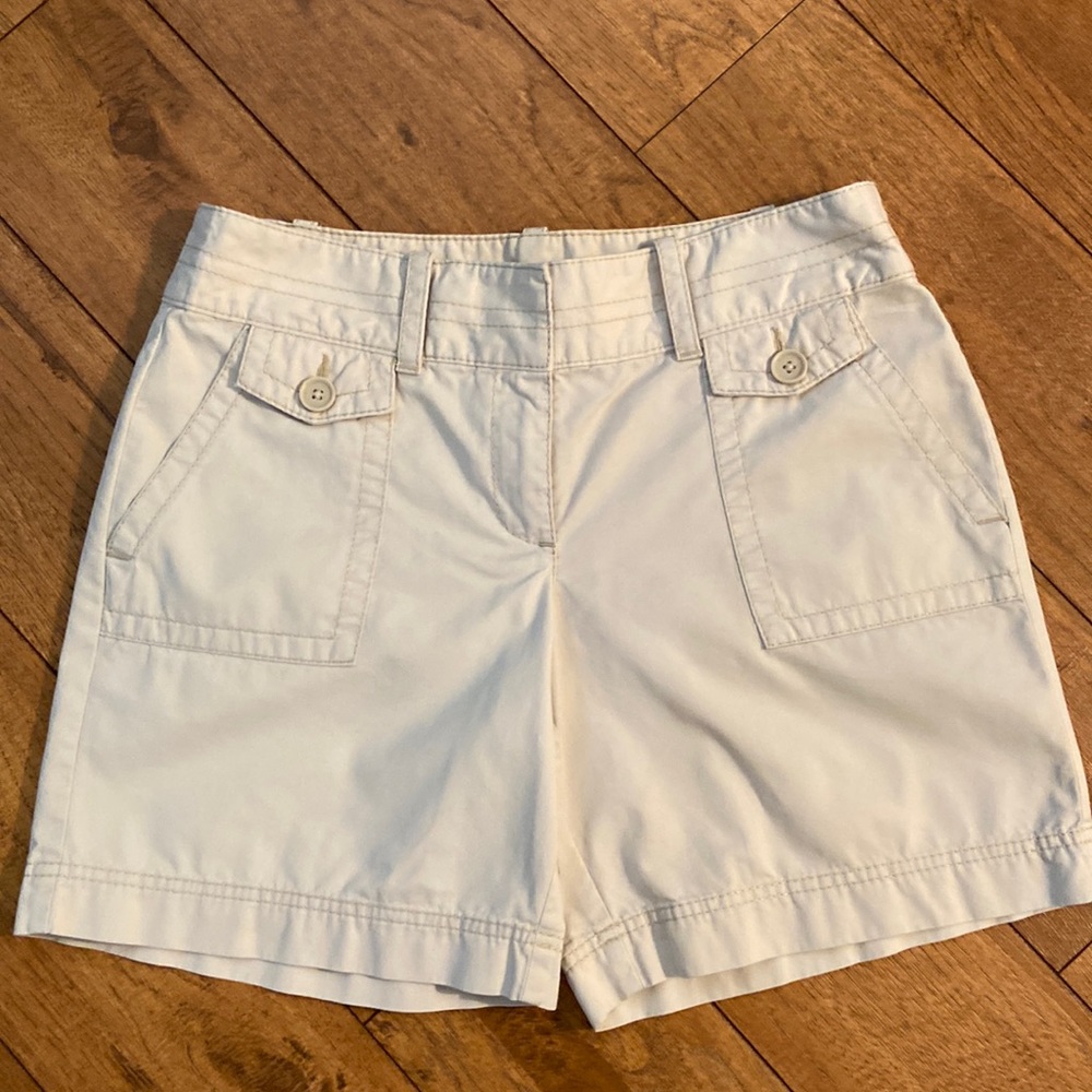 Cream Shorts
